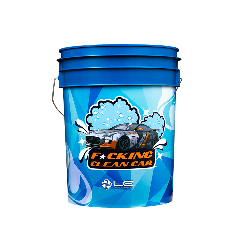 Wascheimer mit Schmutzsieb CleanCar Blau/Orange