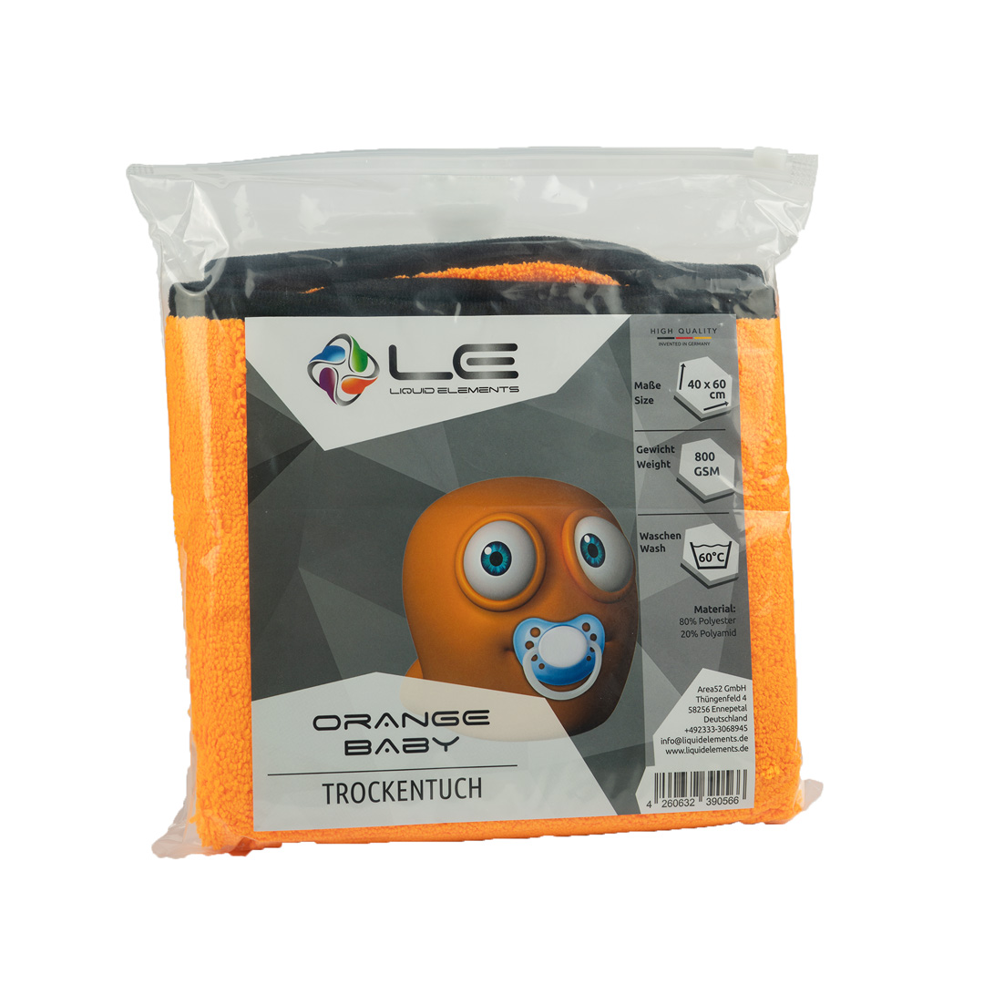 Orange Baby Trockentuch 60x40cm 800GSM Orange Baby Trockentuch 60x40cm 800GSM
