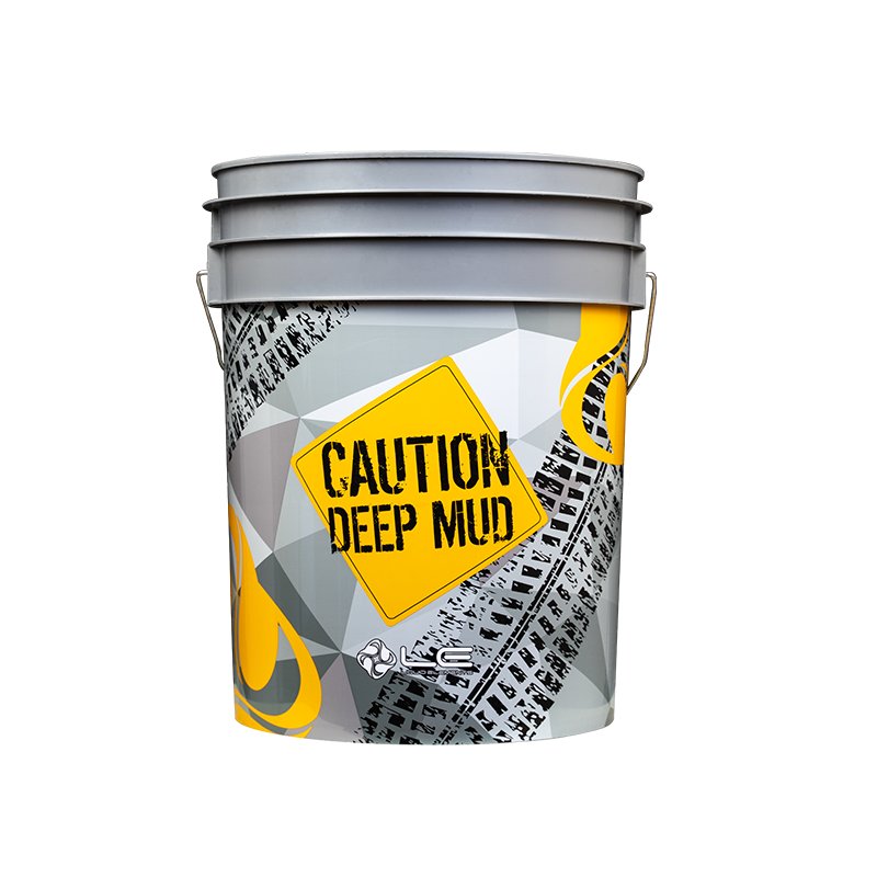 Wascheimer mit Schmutzsieb DeepMud"Grau/Gelb